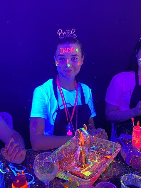 Bear-brick Fluorescent Painting | Wine and Art Gallery Image 4