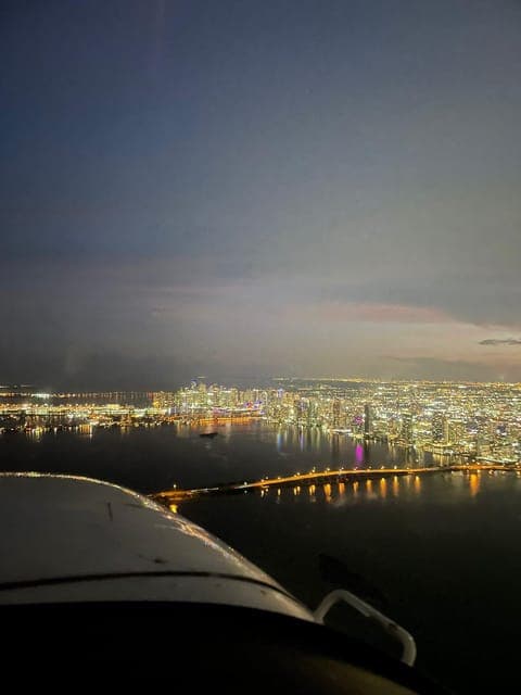 Miami Beach: Night Lights Private Air Tour - Free Champagne Gallery Image 2