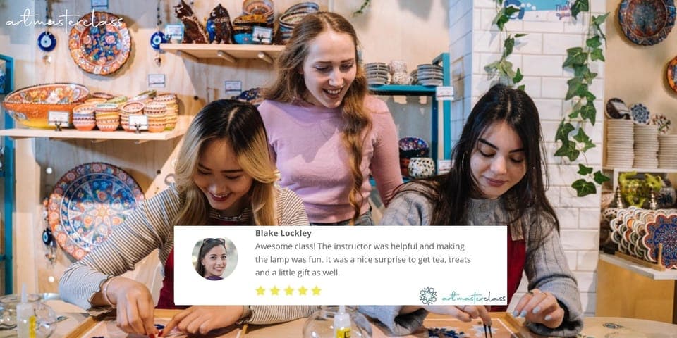 Mosaic Lamp Making Workshop Gallery Image 2