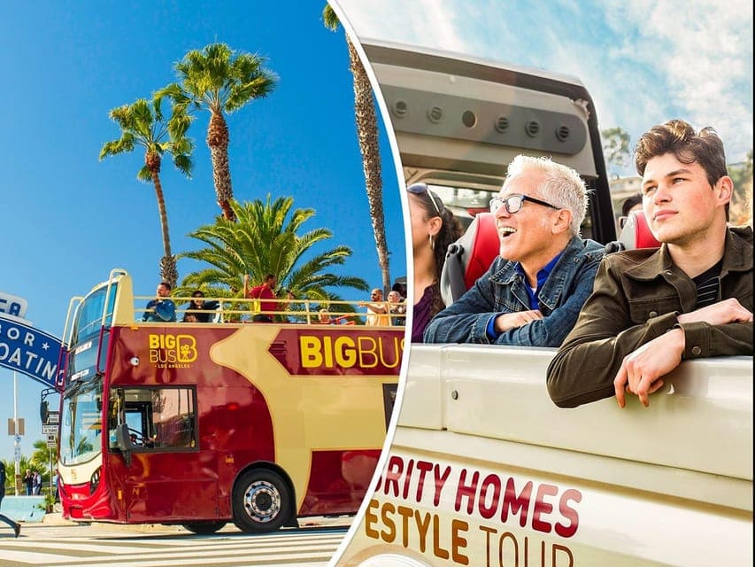 LA: Celebrity Homes Tour and 48-Hour Hop-On Hop-Off Tour - Image 1