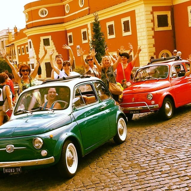 Rome Driving Tour By Vintage Fiat 500 Gallery Image 2