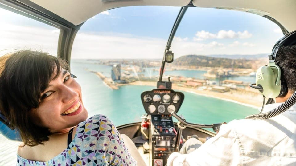 Helicopter Flight over Barcelona's Coastline - Image 6