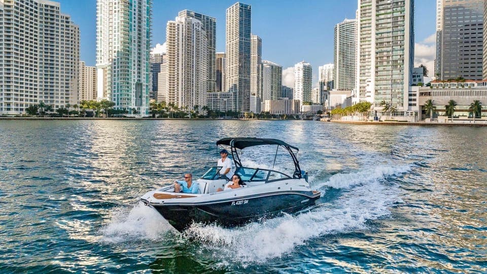 27 Feet Monterey Breathtaking Miami Skyline Boat Tour Gallery Image 1