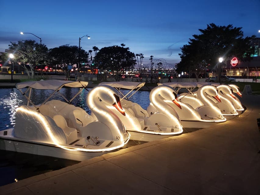 Long Beach: Swan Boat Rental at Rainbow Lagoon Gallery Image 2