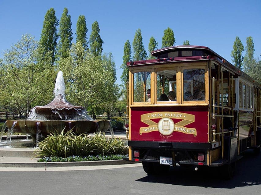 Napa Valley: Wine Tasting Tour by Open Air Trolley & Lunch Gallery Image 1
