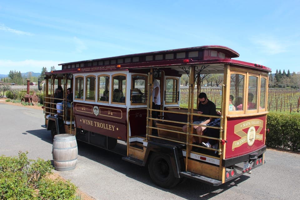 Napa Valley: Wine Tasting Tour by Open Air Trolley & Lunch Gallery Image 4