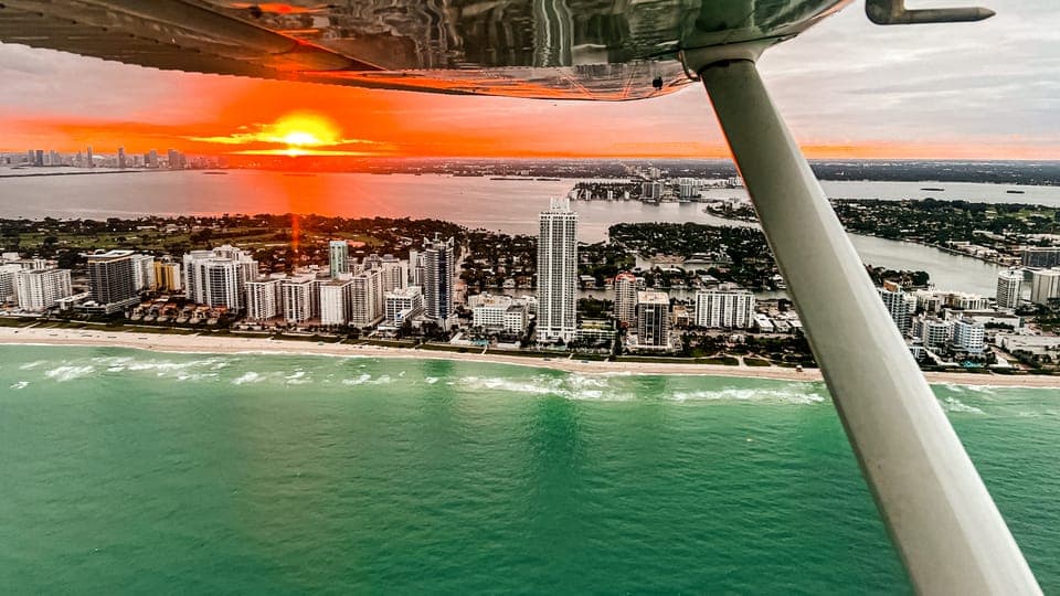 Miami Beach: Private Romantic Sunset Flight with Champagne Gallery Image 3