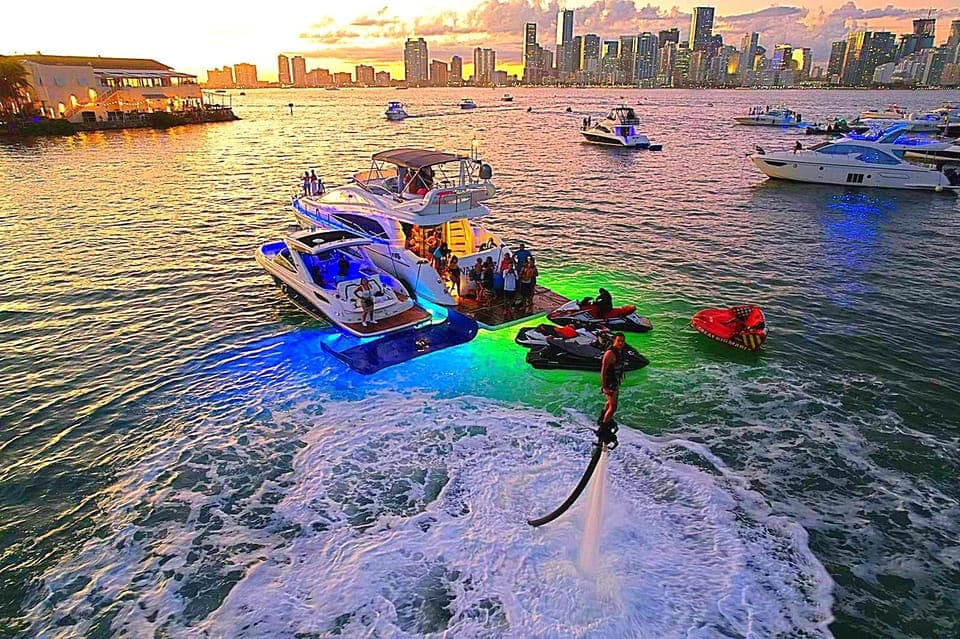 Miami Yacht Rental with Jetski, paddleboards, Inflatables Gallery Image 3