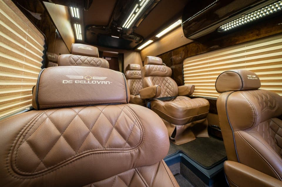 From: Cancun Airport Transfer in Deluxe Limo-Style Van Gallery Image 1