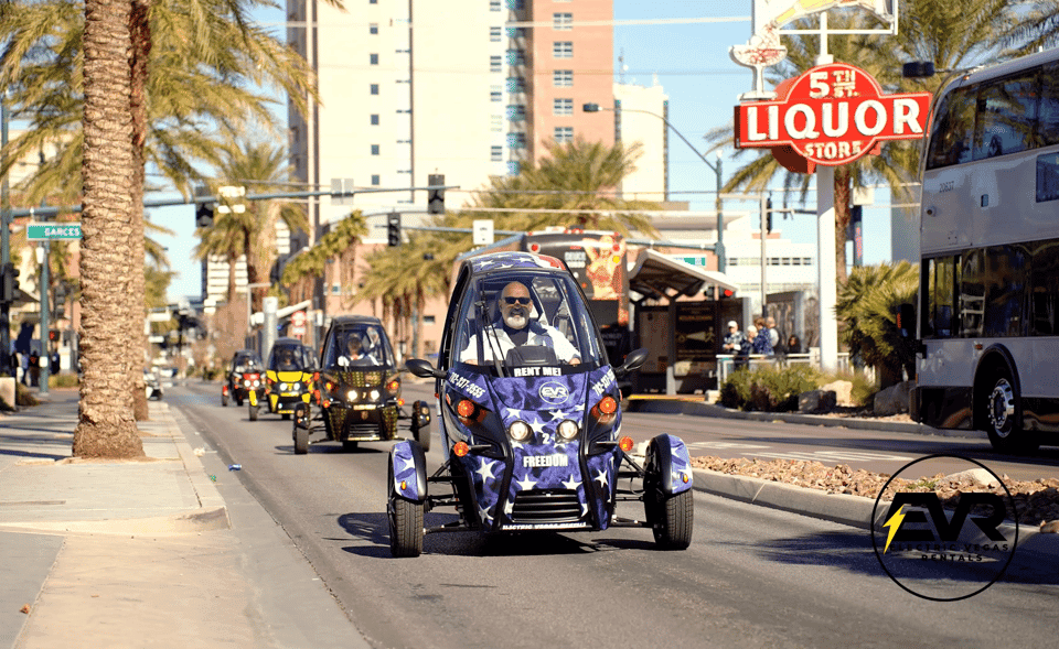 Self-Drive Strip Tour in an Electric EVR car Gallery Image 3