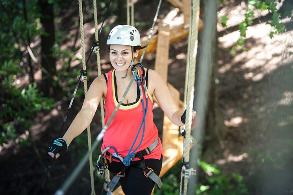 Treetop Trek, Ziplines + beach or waterfall. Gallery Image 4