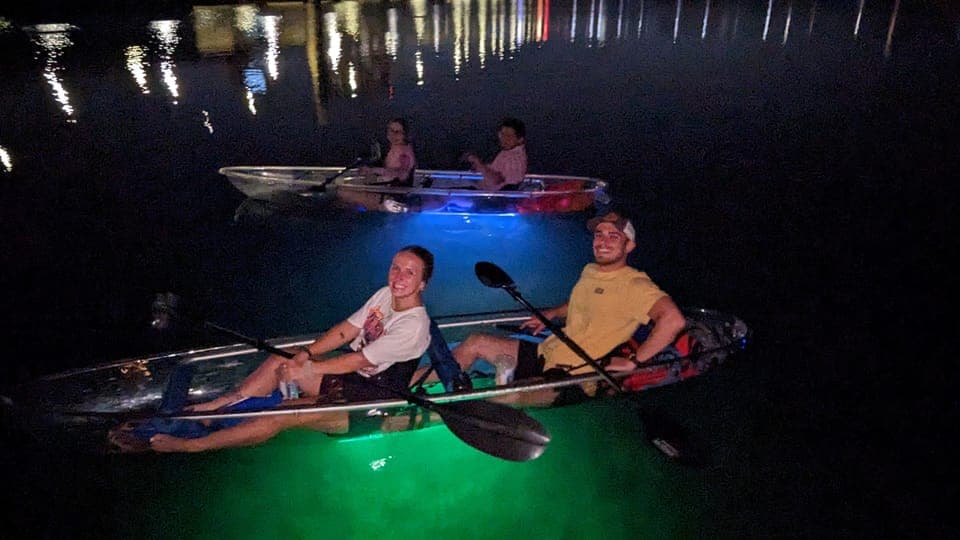 LED Night Glow Clear Kayak or Paddleboard Tour Gallery Image 3