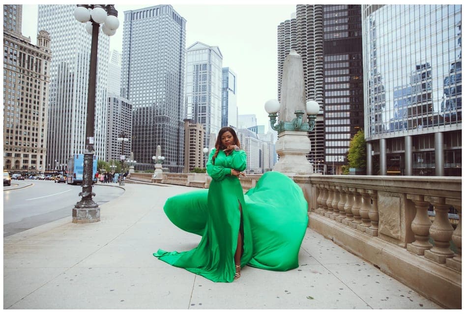 Chicago Luxury Flying Dress Photoshoot Gallery Image 3