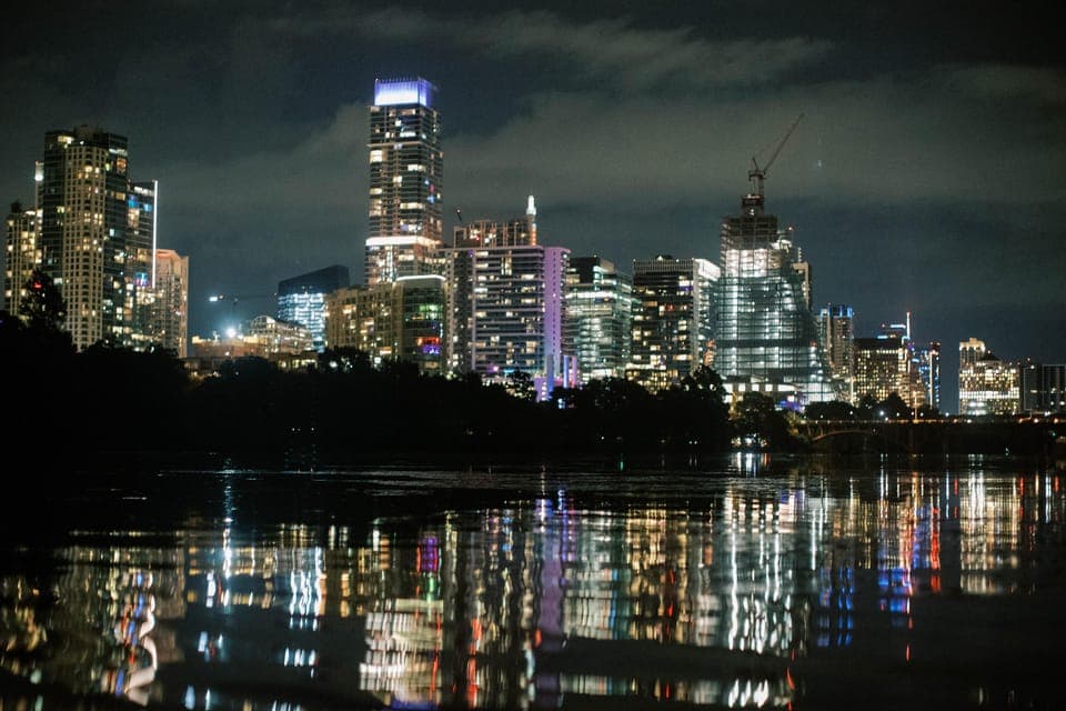 Lady Bird Lake Nighttime Paddle Board Tour Gallery Image 1