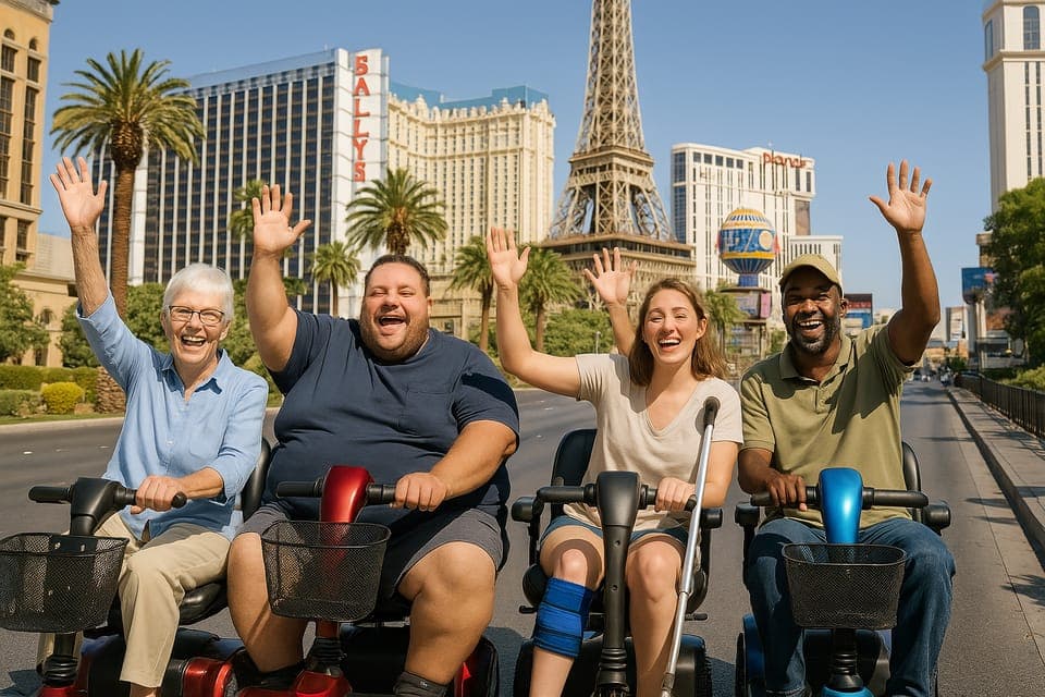 Las Vegas Strip: Mobility Scooter Tour W/ Lunch Gallery Image 1
