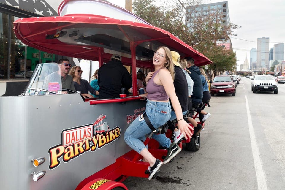 Dallas Party Bike Private Group Rental in Deep Ellum Gallery Image 3