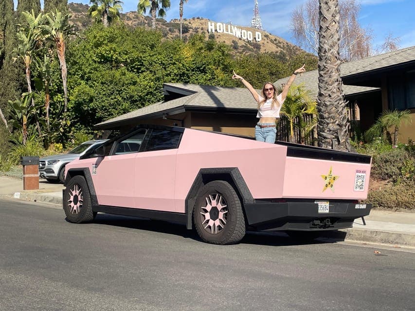 Hollywood Sign Tesla Cyber Truck Tour Gallery Image 4