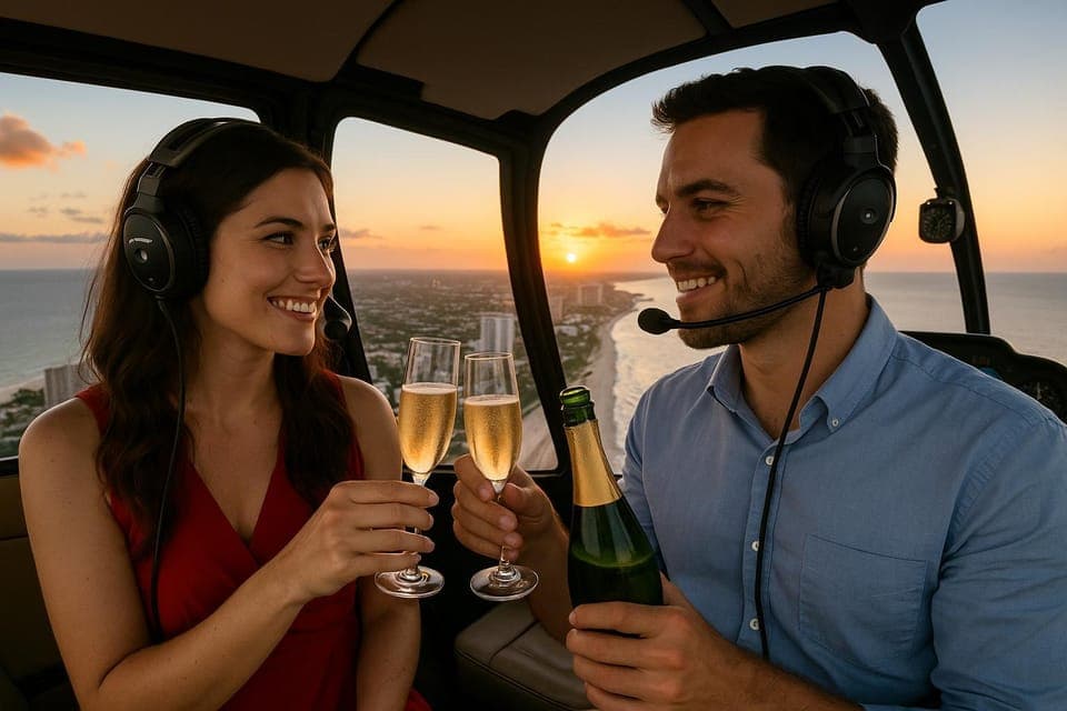 6. Romantic Champagne Helicopter Flight Tour - Image 6