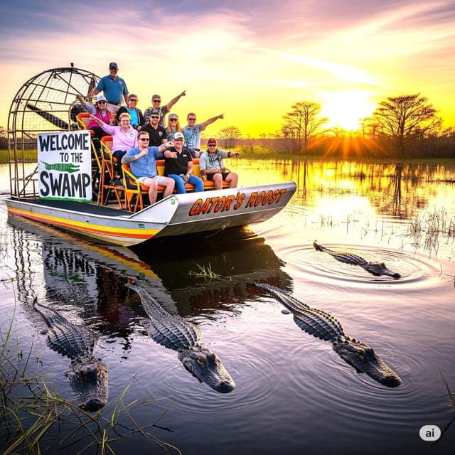 Alligator Spotting Airboat with Pick-Up/Drop-off Gallery Image 3