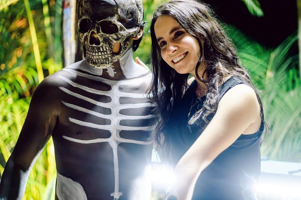 Cancun or Merida: Day of the Dead celebration with taco buffet. - Image 1