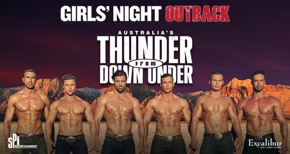 Las Vegas Strip: Thunder from Down Under at Excalibur Gallery Image 3