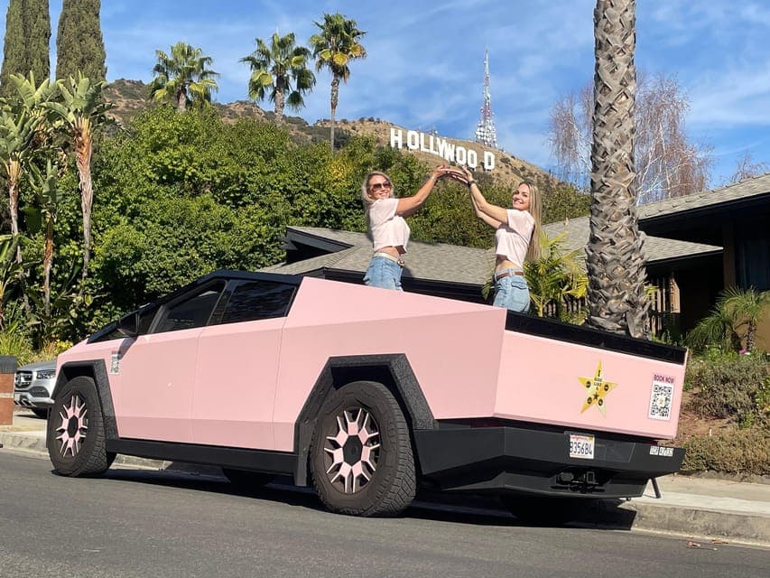 Hollywood Sign Tesla Cyber Truck Tour Gallery Image 3