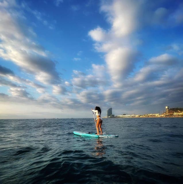 Sunset+paddle surf with music+fotos&videos Barceloneta+snack - Image 2