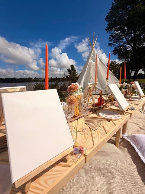 Luxury Outdoor Sip & Paint Experience- Near Miami Gallery Image 2