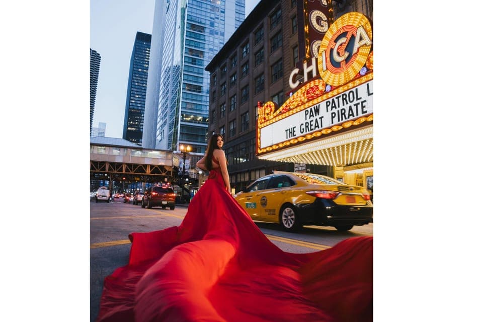 36. Chicago Luxury Flying Dress Photoshoot - Image 36