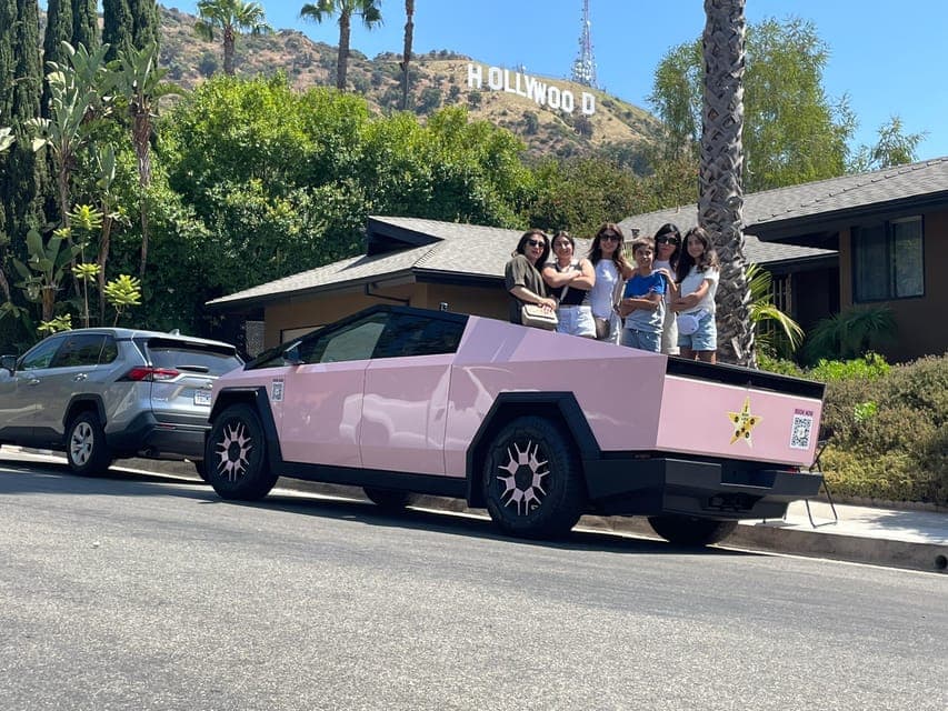 Hollywood Sign Tesla Cyber Truck Tour Gallery Image 2