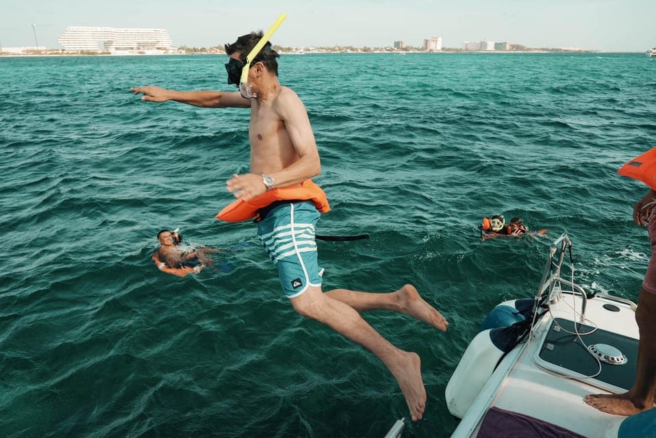 Cancun: Isla Mujeres Adults Only Party Catamaran with Drinks Gallery Image 4