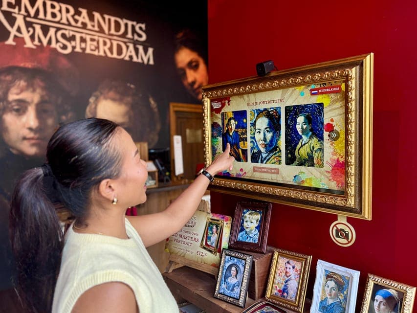 Van Gogh or Rembrandt AI Portrait Photo Souvenir Gallery Image 3