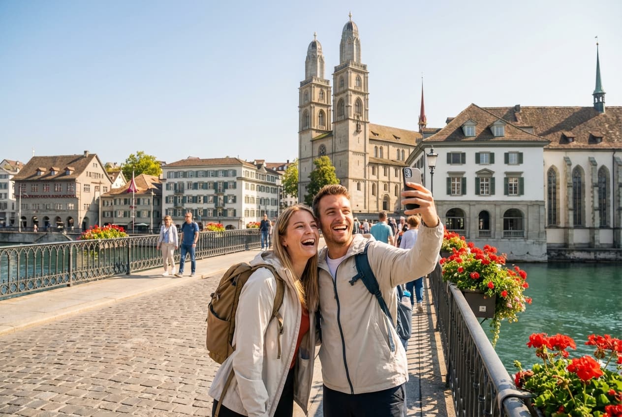 2-Day Romantic Escape in Zürich — Lakeside Views, Hilltop Sunsets & Intimate Dining