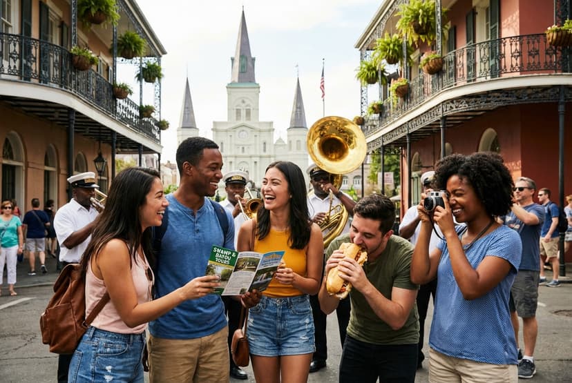 3-day New Orleans: Brass Nights, Bayou Day Trip & Big‑Flavor Bites