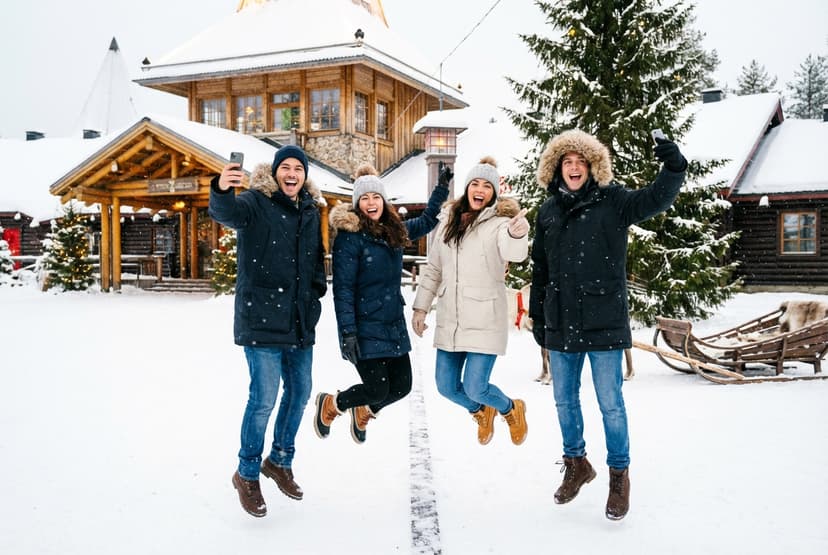 3-Day Rovaniemi Friends Winter Adventure (Northern Lights + Santa)