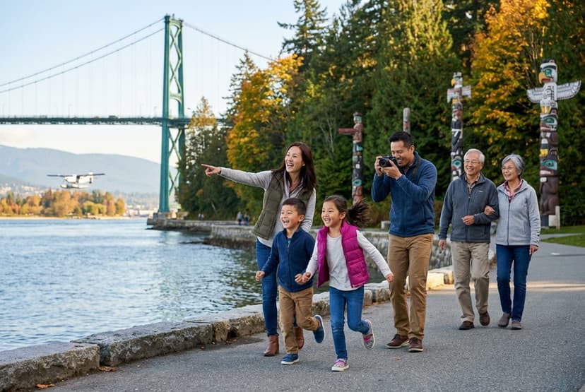 4-Day Family-Friendly Vancouver (November) — Parks, North Shore Adventure & Island Day