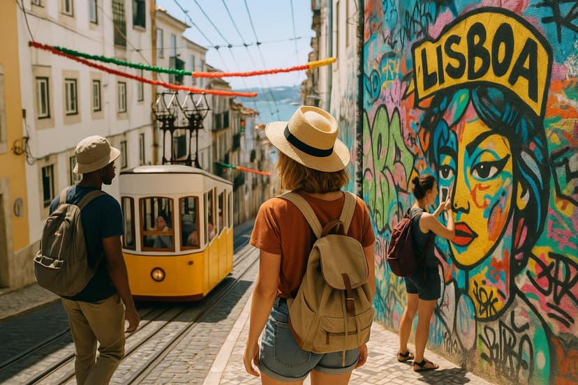 4-Day Solo Lisbon: Classics + Street‑Art Theme, Food & Parks