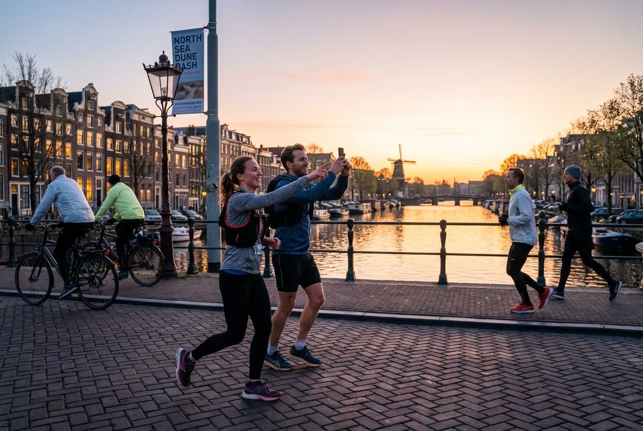 Canal Sunrise Loops & North Sea Dune Dash — 2-Day Runner's Blast in Amsterdam