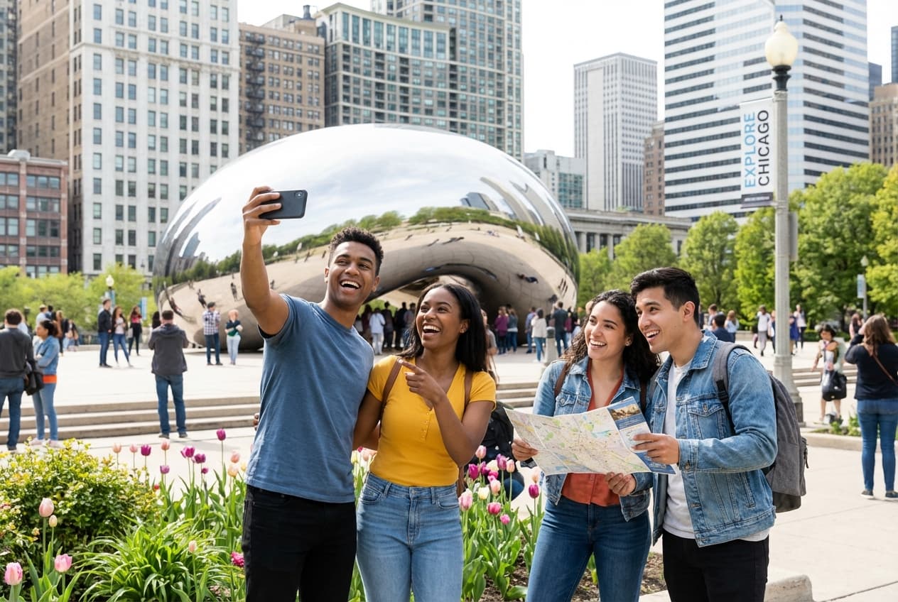 Chicago in a Day — Friends' Energetic Summer Loop