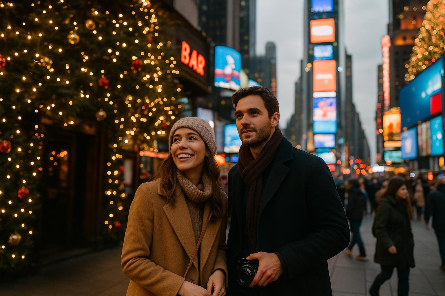 Cinematic Holiday Lights & Secret Cocktail Bars — 4 Romantic Nights in New York City