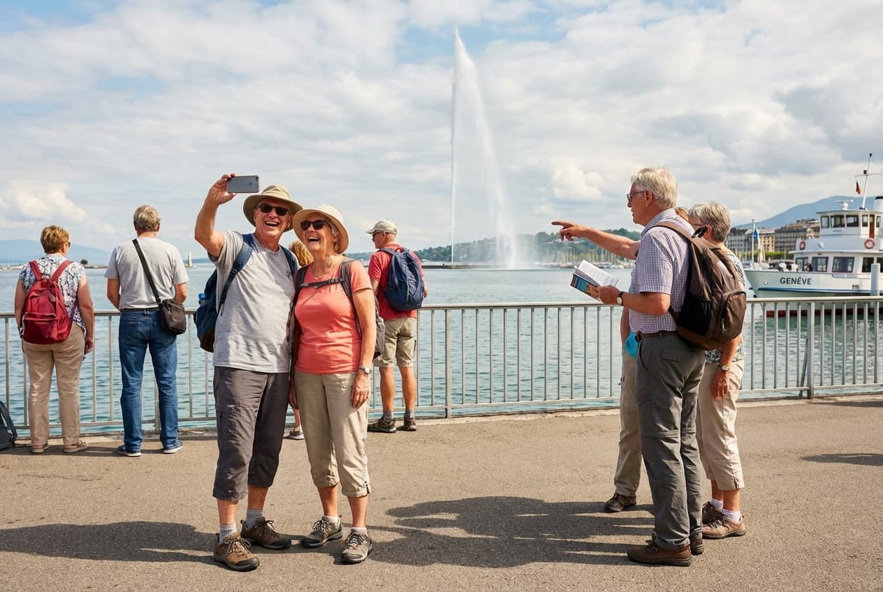 Comfortable 1-Day Geneva: Viewpoints, Sunset & Cozy Cafés (Seniors)