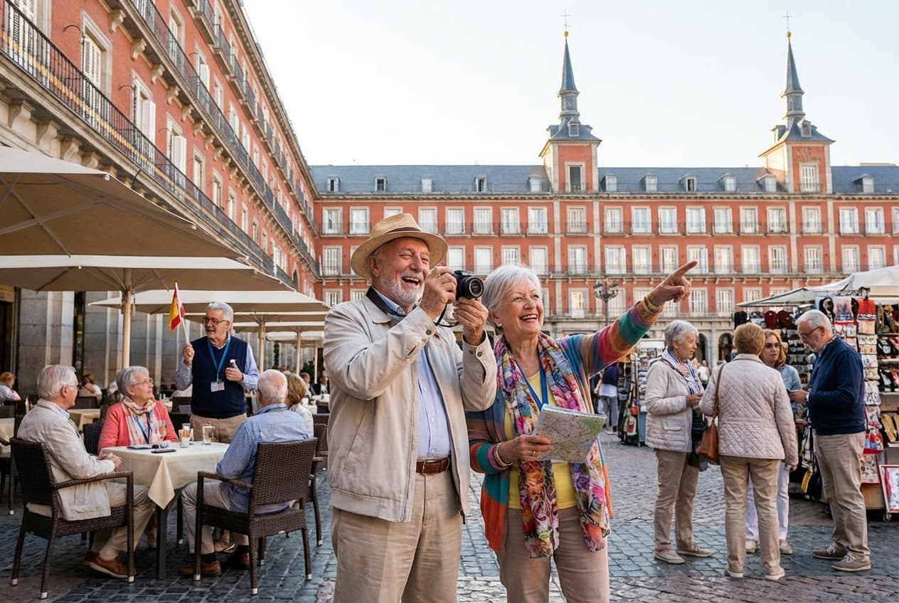 Comfortable 1-Day Madrid for Seniors — Spring (May)