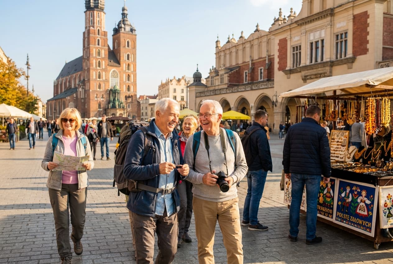 Comfortable 1‑Day Kraków for Seniors — Spring (May)