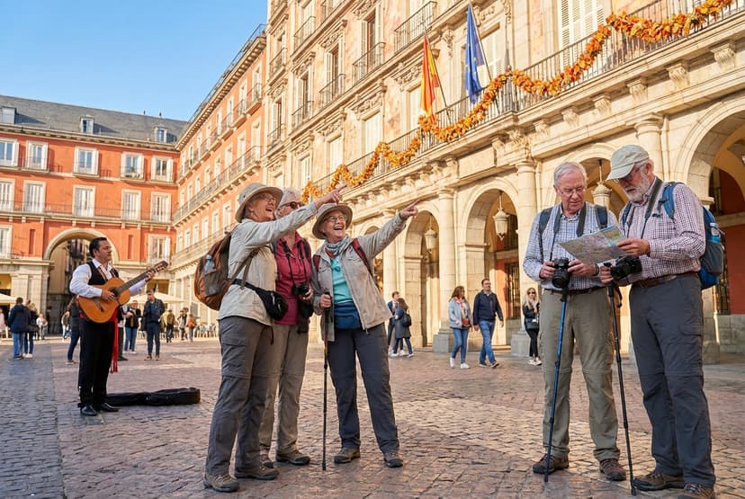 Comfortable One-Day Madrid: Views, Cozy Cafés & Sunset (Senior-Friendly)
