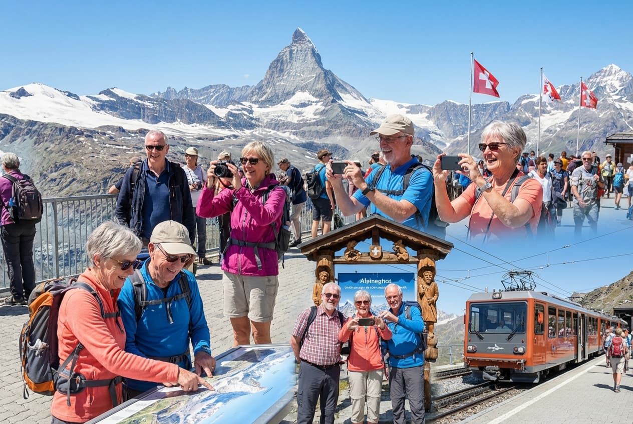 Easy-paced scenic day in Zermatt for seniors — Autumn