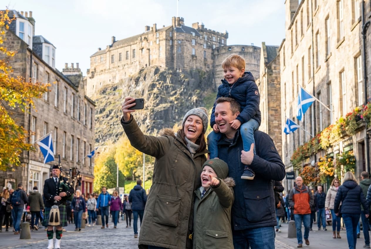 Edinburgh in a Day — Family-friendly Spring Day (May): Museum, Illusions & Garden Play