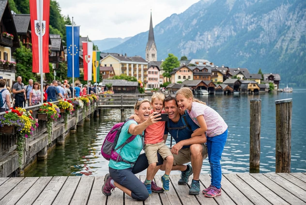 Family-friendly 1-day Hallstatt: gentle sights, salt mine fun and lakeside play