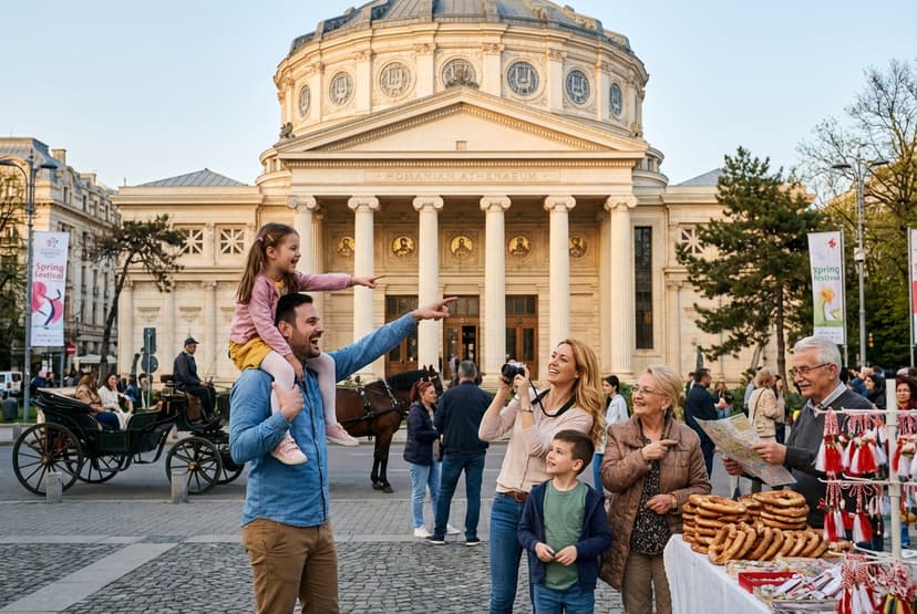 Family-friendly 1-day spring itinerary in Bucharest