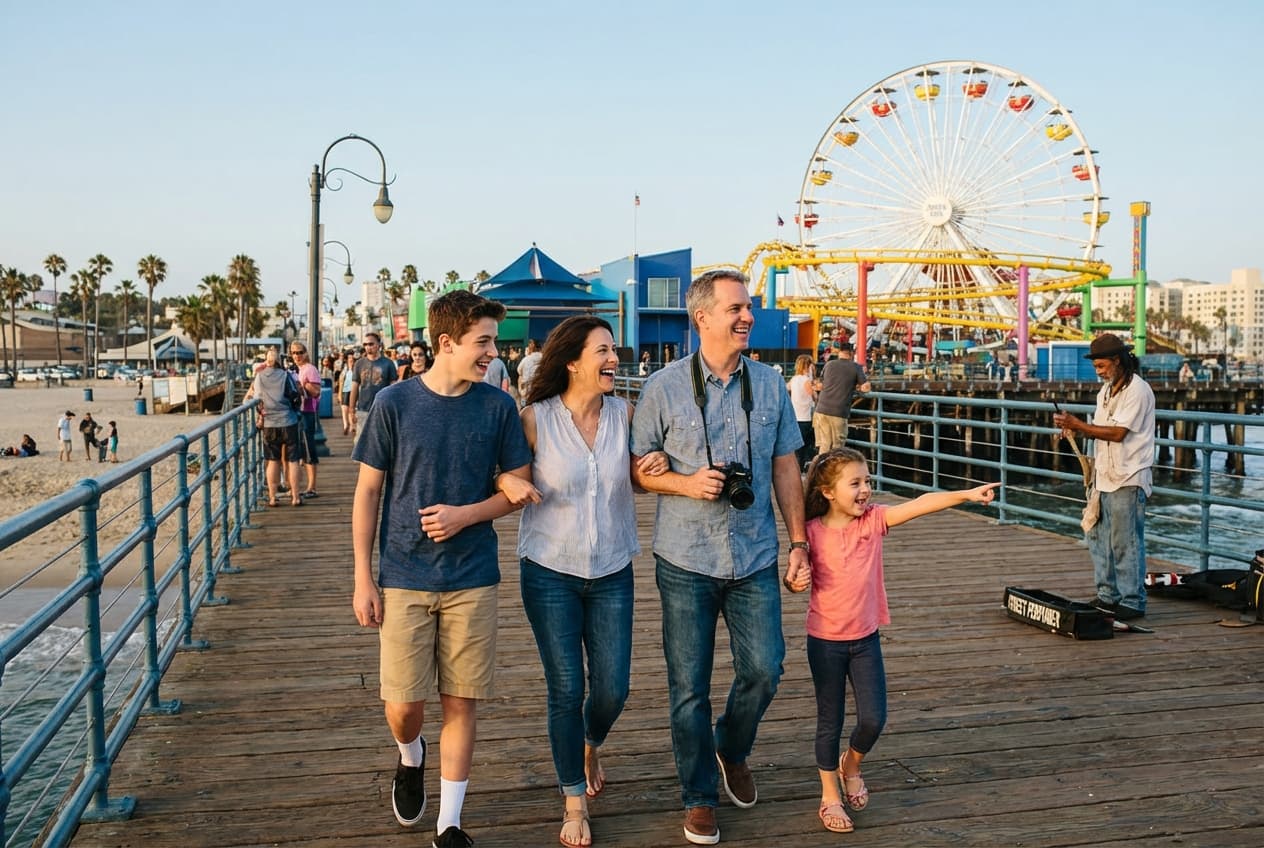 Family-Friendly Day in Santa Monica — Pier, Aquarium & Beach