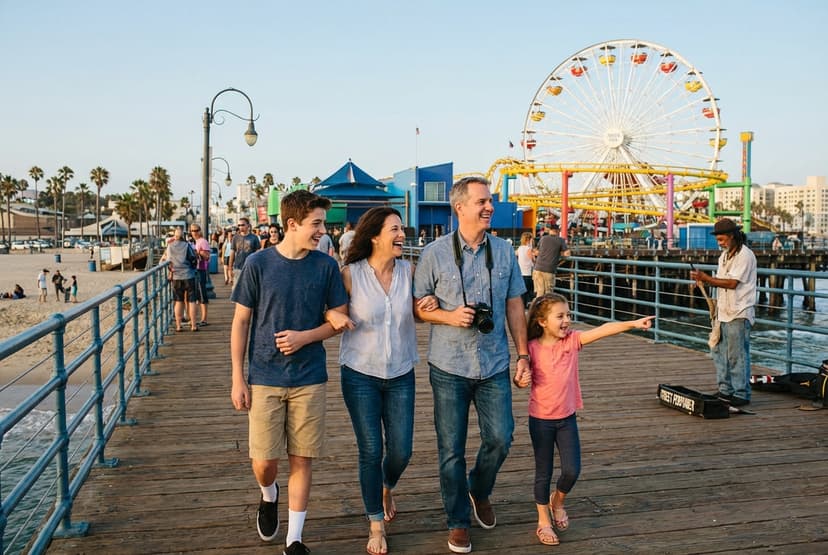 Family-Friendly Day in Santa Monica — Pier, Aquarium & Beach